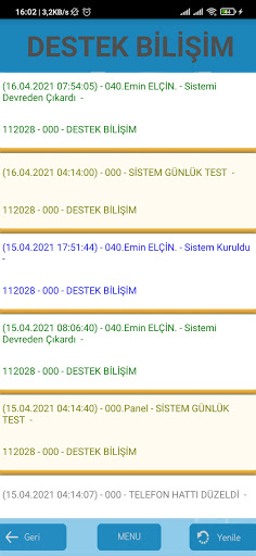 Boğaziçi Alarm Sinyal Takibi Screen 3