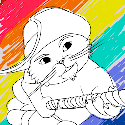 Puss In Boots Coloring Book