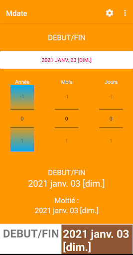 Android application Mdate screenshort