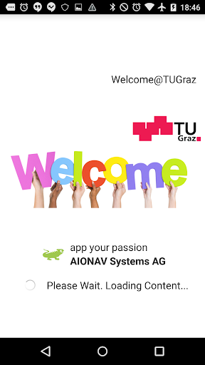 Android application Welcome@TUGraz screenshort