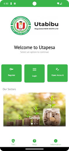 Android application Utapesa screenshort