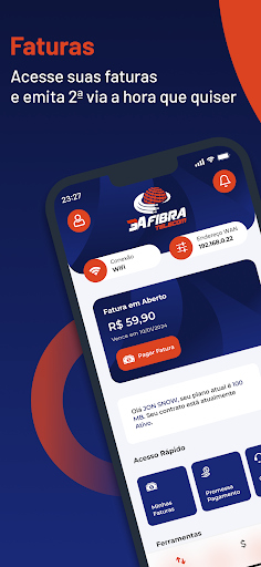 Android application 3A Fibra screenshort