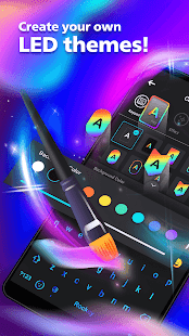 LED NEON Keyboard - Colorful, lighting, RGB, emoji  APK screenshots 2