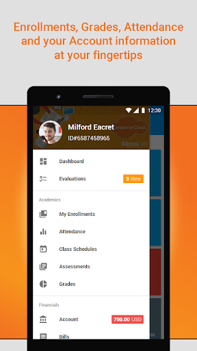 Android application CoC StudentConnect screenshort