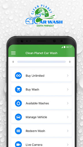 Android application Clean Planet Car Wash screenshort