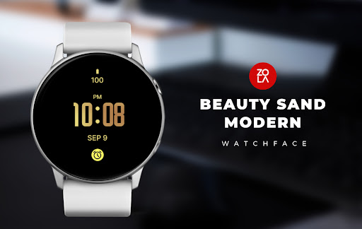 Android application Beauty Sand Modern Watch Face screenshort