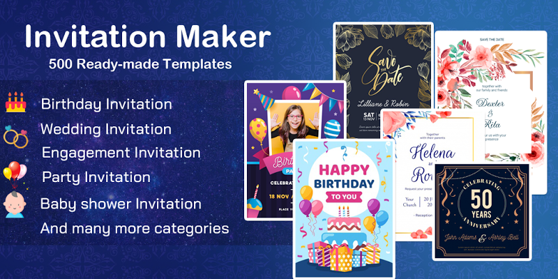 Invitation Maker Birthday Wedding Card Free Latest Version For Android Download Apk