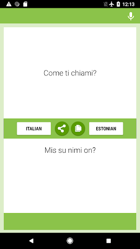 Android application Italian-Estonian Translator screenshort