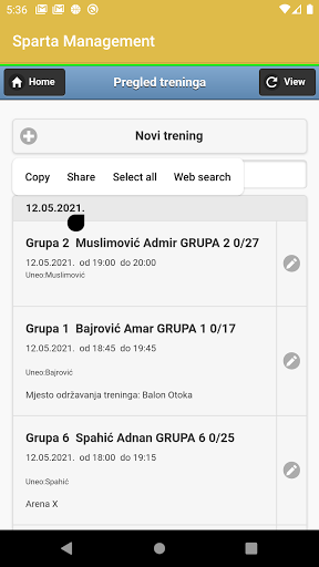 Sparta Management Screen 2