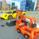 Real Car Traffic Forklift Sim icon