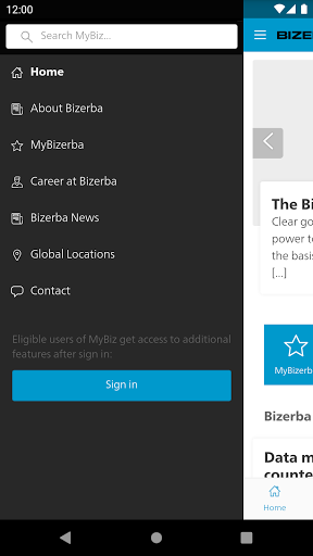 MyBiz by Bizerba Screen 2