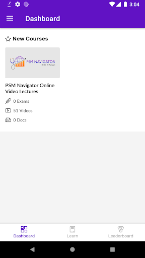 PSM Navigator Screen 3