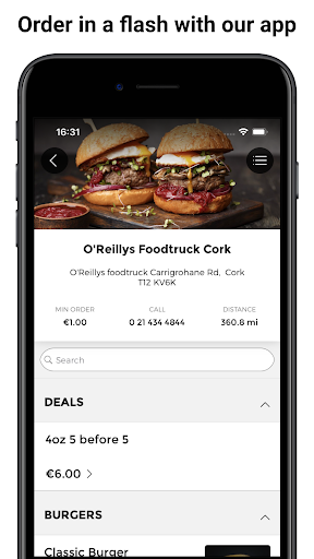 Android application O'Reillys Foodtruck screenshort