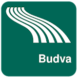 Budva Map offline icon