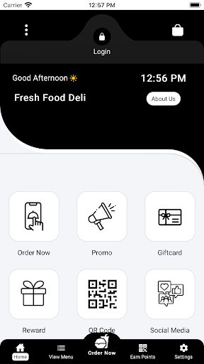 Android application Fresh Food Deli screenshort