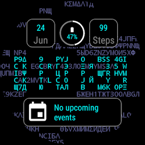Text Grid Watch Face