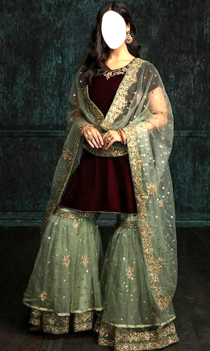 Android application Women Sharara Photo Suits screenshort