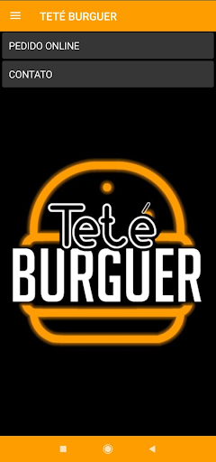 Android application Teté Burguer screenshort