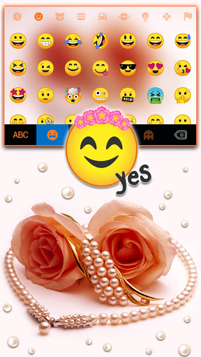 Rose Gold Pearls Theme Screen 3