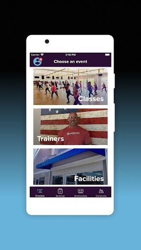 Android application MPower Fitness Florida screenshort
