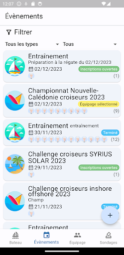 Regatta Team Manager Screen 3