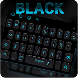 Simple Neon Black Keyboard icon