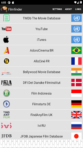 Filmfinder Screen 2
