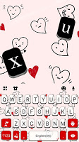 screenshot of Hearts Doodles Theme