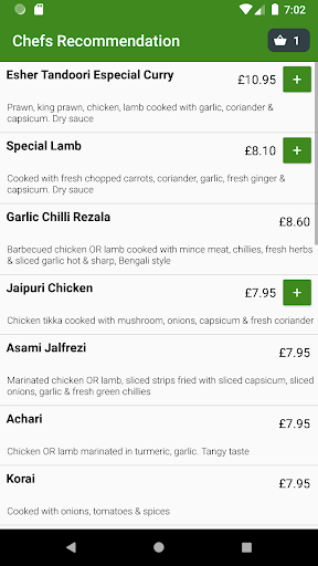 Esher Tandoori Screen 3