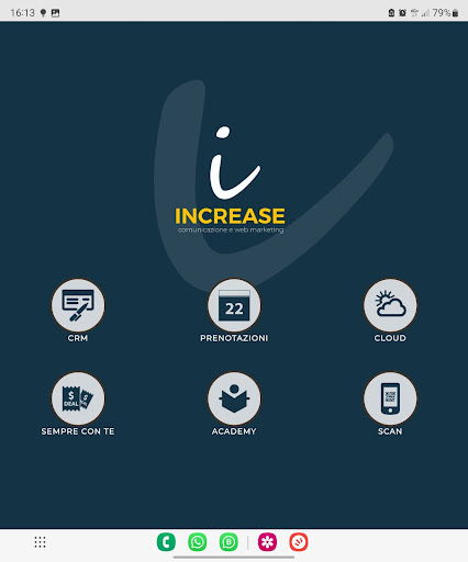 Android application Increase Staff screenshort