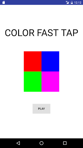 Android application Color Fast Tap screenshort