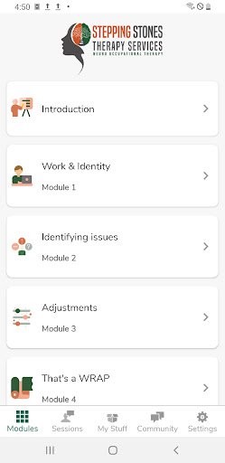 NeuroFit to Work Screen 3