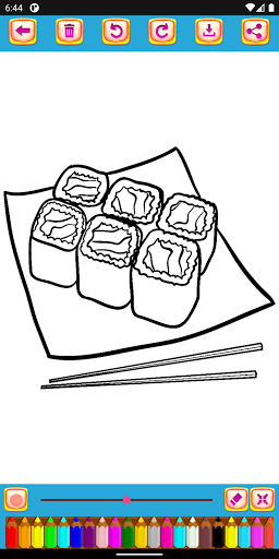 Sweet Food Coloring Book