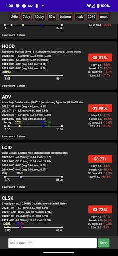 AI Stock Discovery and Chatbot Screen 2