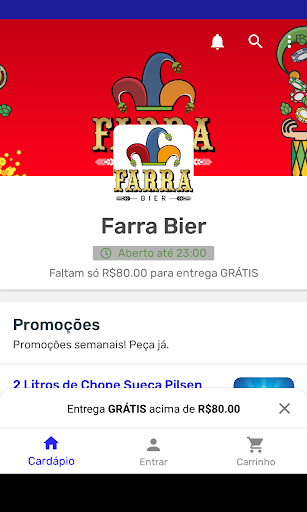 Android application Farra Bier screenshort