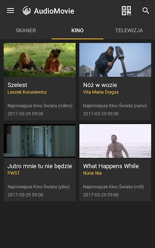 Android application AudioMovie-Kino dla wszystkich screenshort