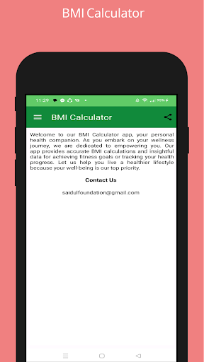 BMI Calculator Screen 2