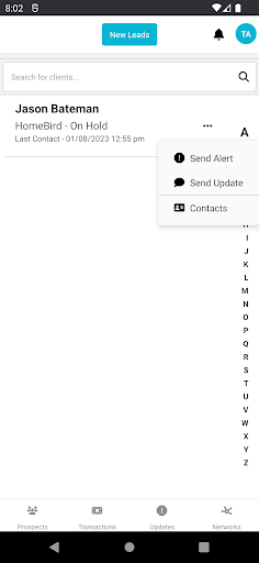 United Realty Referral Network Screen 2