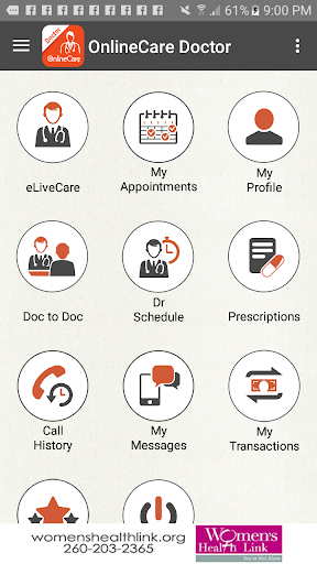 Android application OnlineCare Doc screenshort