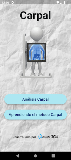 Android application Análisis Carpal screenshort