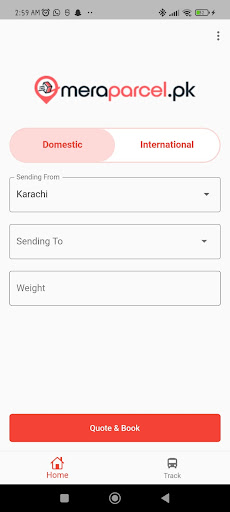 Android application MeraParcel screenshort