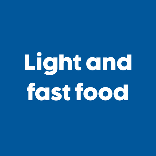 Light and fast food logo