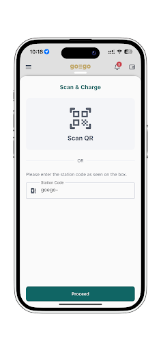 goME - EV Charging Network Screen 2