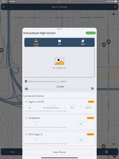 QuickCharge EV Charging Map