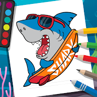 Coloring Book Shark for Baby