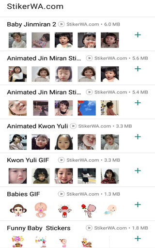 Animated Babies WAStickerApps Screen 3
