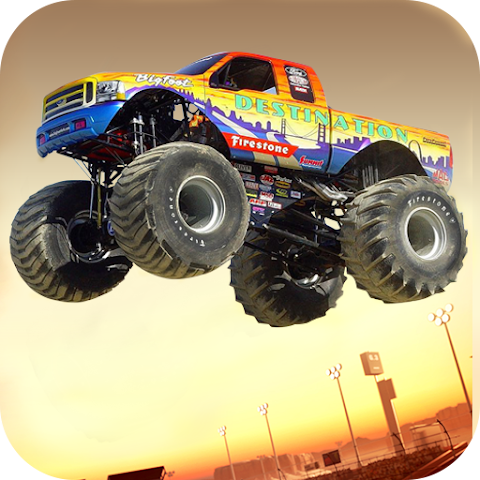 3D Monster Truck Stunts racing 