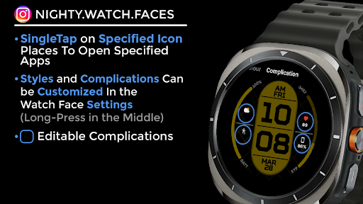 Night 93 - watch face screenshot 16