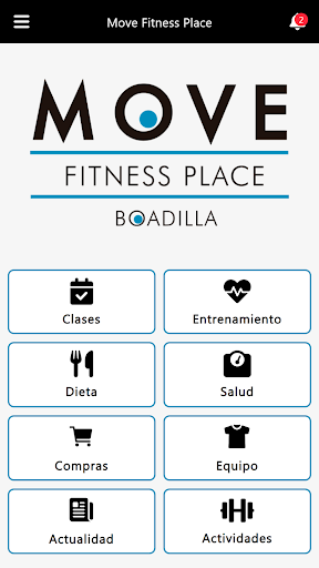 Android application Move Fitness Place screenshort