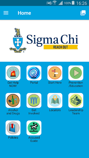 Android application Sigma Chi Reach Out screenshort